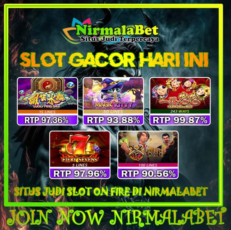 NIRMALAWIN Slot Jackpot PG Soft Gacor Terpercaya Indonesia