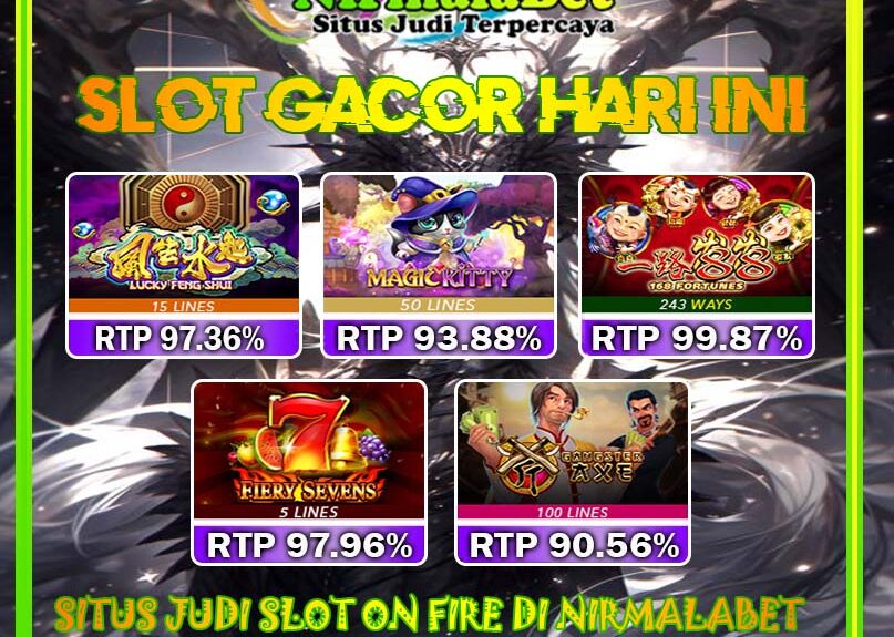 NIRMALASLOT Slot Jackpot Online Deposit Mudah dan Cepat