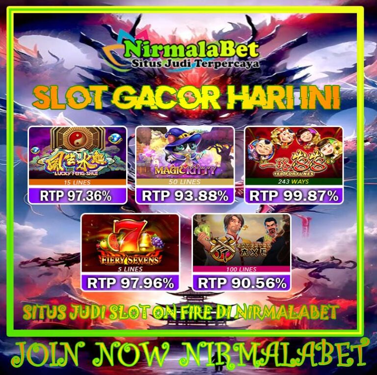 NIRMALABET Daftar Slot Resmi Aman Dengan Layanan Cepat