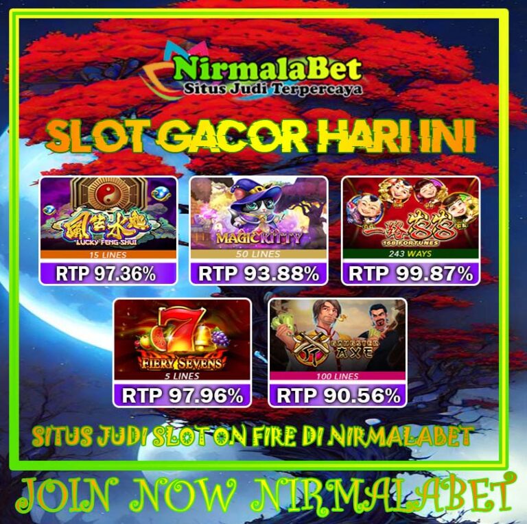 NIRMALABET Slot Menang Online Dengan Pelayanan Terbaik