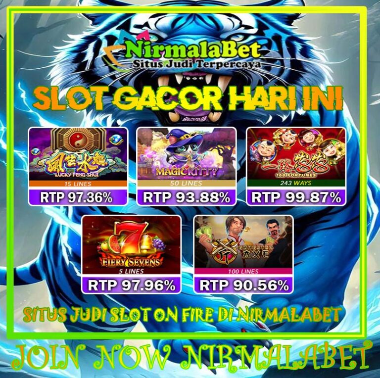 NIRMALABET Slot Terbaik Bisa Dimainkan Kapan Saja