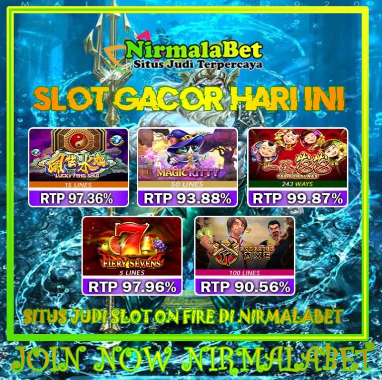 NIRMALABET Slot Gaming Online Gacor Dengan Hadiah Jackpot
